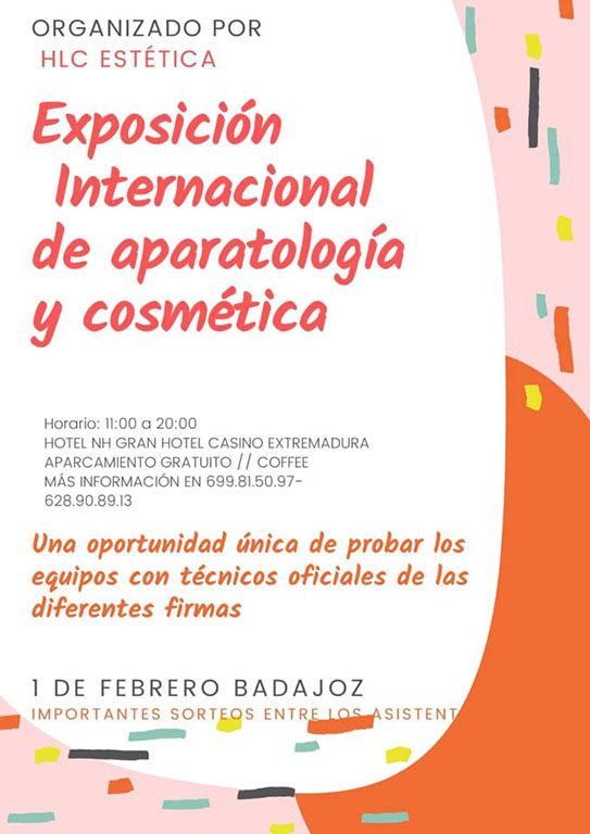 exposicion internacional de aparatologia y cosmetica badajoz Calendario Congresos Cincos S.L.