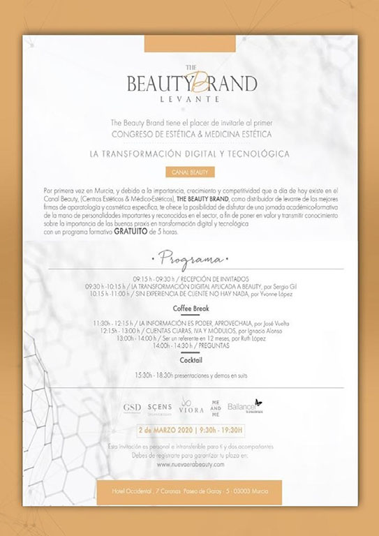 the beauty brand levante 2020 Calendario Congresos Cincos S.L.